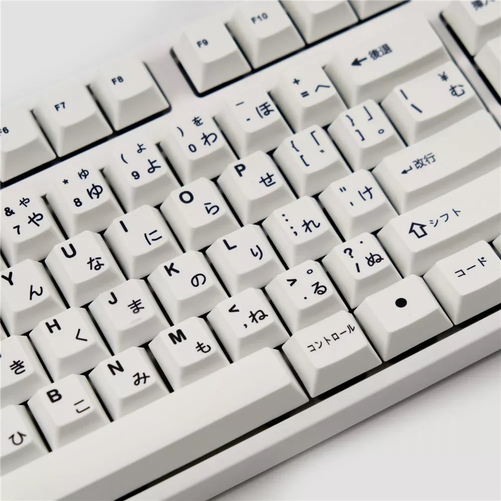 

Black and White Japanese PBT Hot Sublimation Keycap Mechanical Keyboard With Cherry High 7U Add Small Set of Keys GH XD GD GK61