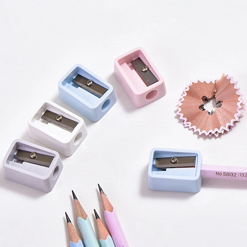 

2Pcs Cute Simple Mini Pencil Sharpener Pencil Sharpener For Kids And Students School Office Utensils Color Random