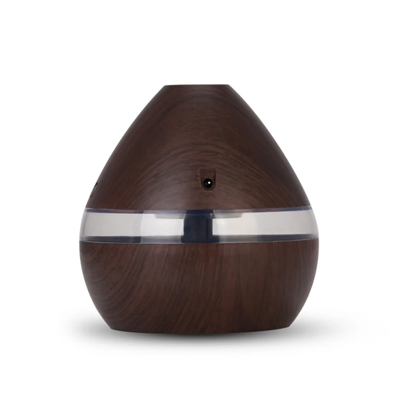 

300ML USB Air Humidifier Electric Diffuser Mist Wood Grain Oil Aromatherapy Machine with LED Light For Car Home Office