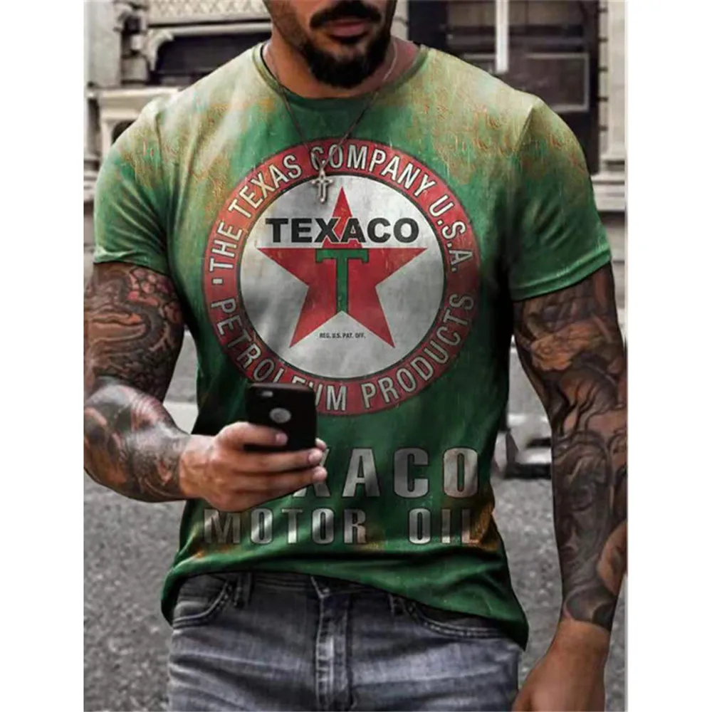 

6 protetores de cerveja impressão tendência homens, camiseta solta verão casual, gola redonda, manga curta, venda imperdível em
