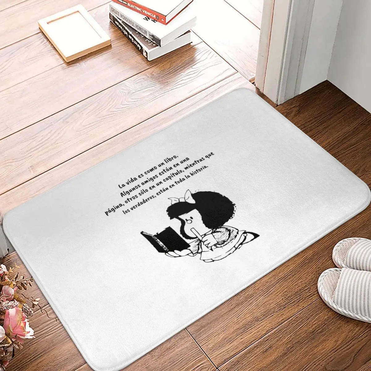 

Коврик Mafalda отогнутый нескользящий с забавными цитатами на испанской кухне
