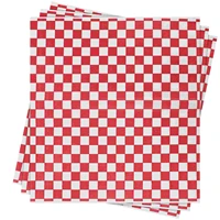 paper sandwich wrappingcheckered square grease resistant red truck supplies deli sheets wraps burger caramel wrappers