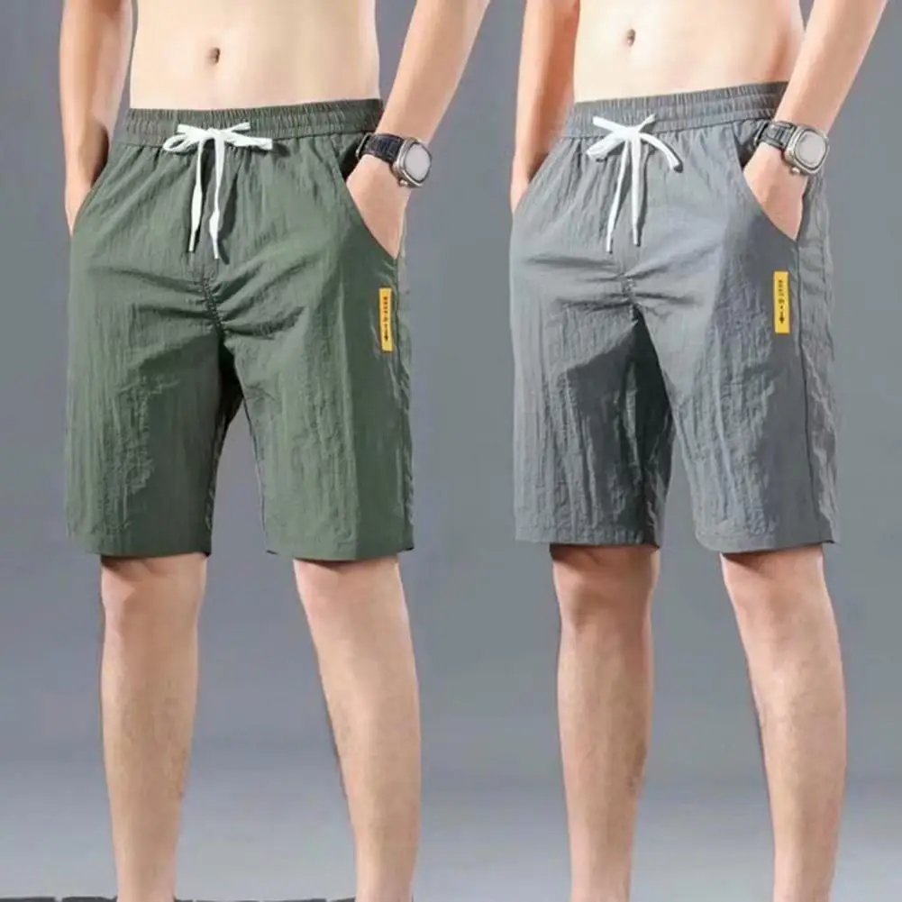 

Summer Pants Clothes Men Trousers Pockets Mid Waists Terrific Breathable Summer Pants
