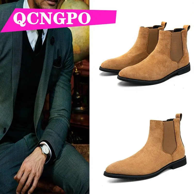 

Chelsea boots retro boots Medium Cut leather boots casual boots vintage boots short boots ankle boots men's winter boots