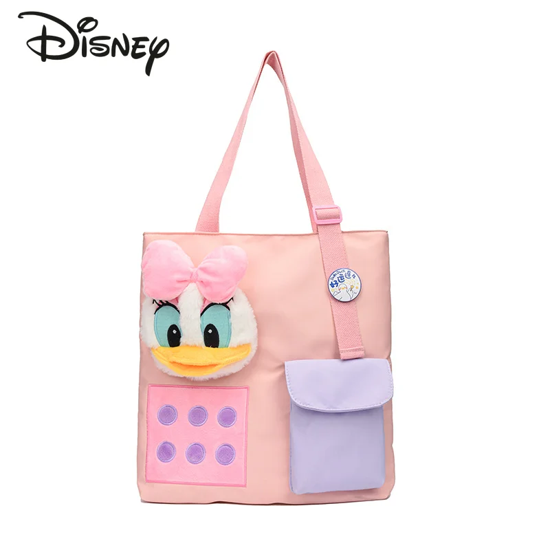Disney Donald Duck Women's Bag Canvas Tote Bag Fashion Cute Student Shoulder Bag Multifunctional Large Capacity Women's Bag