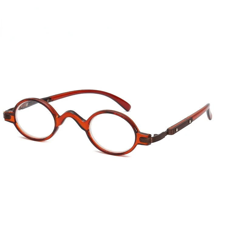 

MYALICE Retro Round Small Frame Reading Glassses Frame Fashion Prebyopia Optical Spectacle Computer Googles 0+1.0...+4.0
