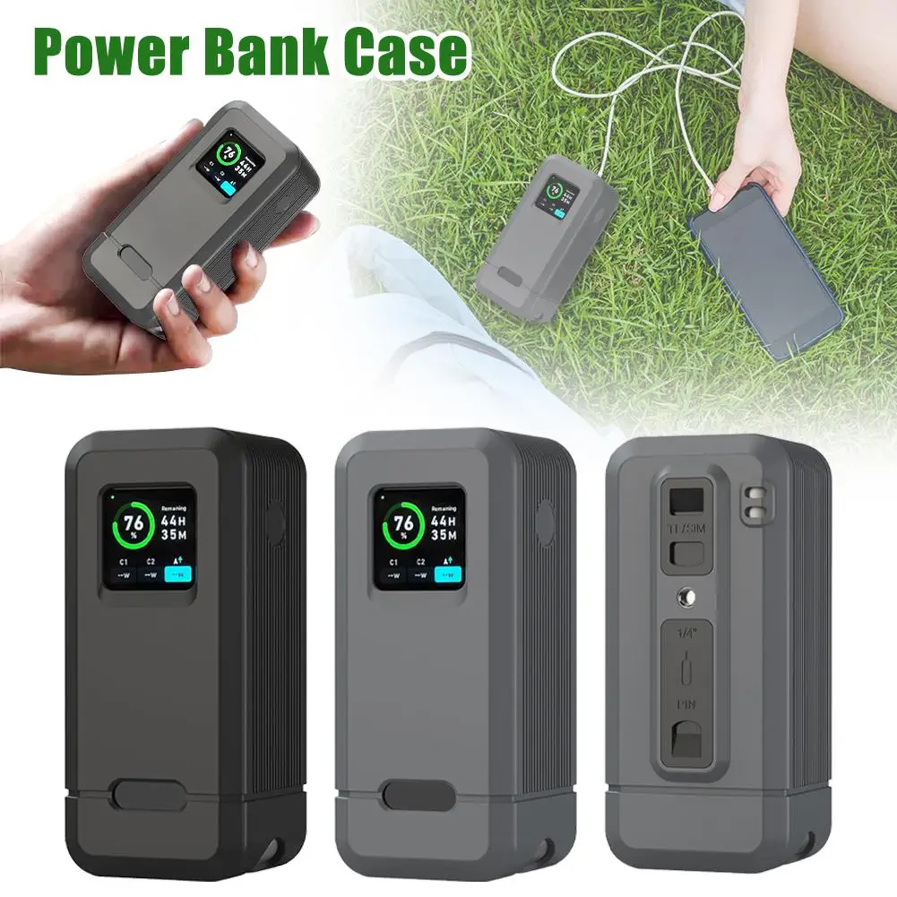 8*18650 Power Bank Cases Battery Holder Dual USB Type Box DIY Shell L8 Charge Storage C Case I7L3