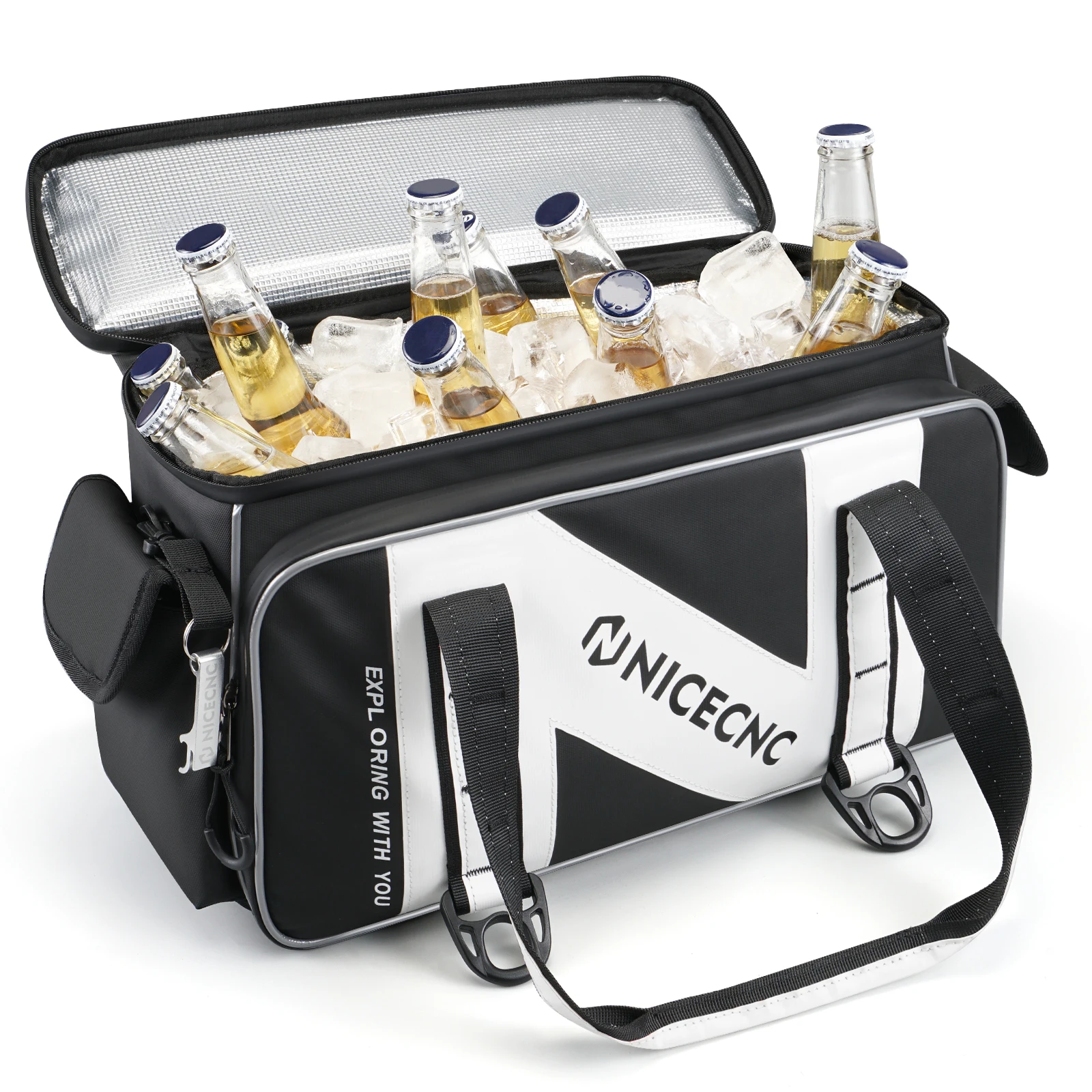 

Motorcycle Saddlebag Cooler Bag For Road Glide Honda Harley Sportster Waterproof Motorbike Side Storage Bag Touring Luggage Pack