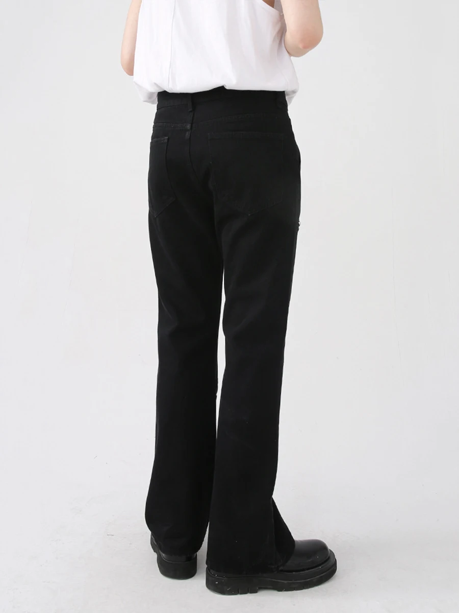 Four Seasons Men's European and American Fashion Jeans Multi-zipper Design Loose Casual Pants Men's and Women's Same Style JEANS