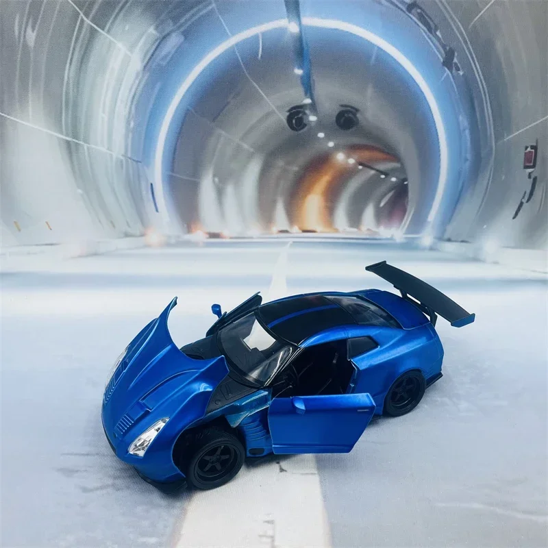 Фото JADA1:24 Форсаж 2009, модель GT-R R35 Брайана из сплава Bensopra, подарок на день рождения для детей, коллекционная модель, украшение для бутика. №1