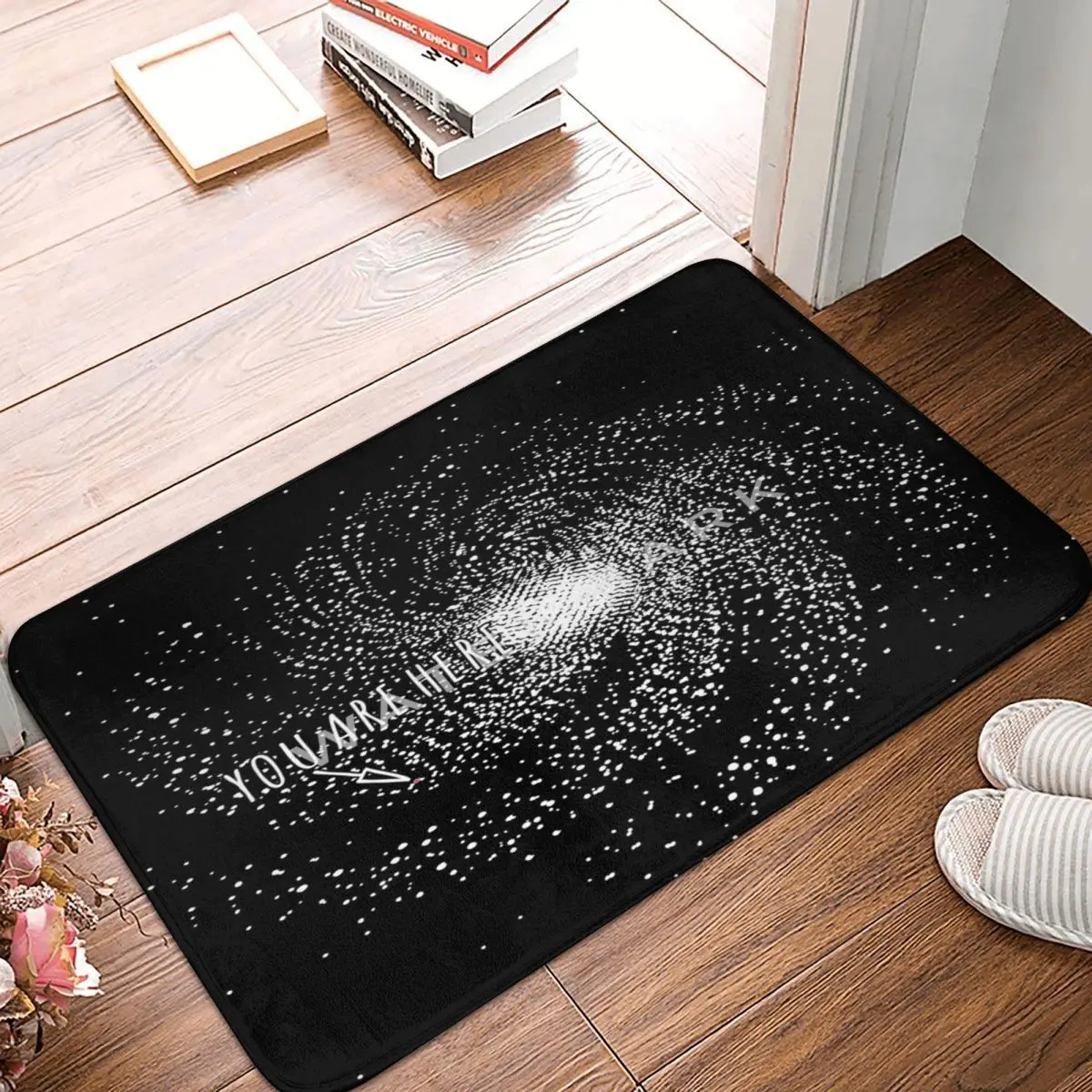 

You Are Here Carpet, Polyester Floor Mats Retro Doorway Home Decor Festivle Gifts Mats Customizable