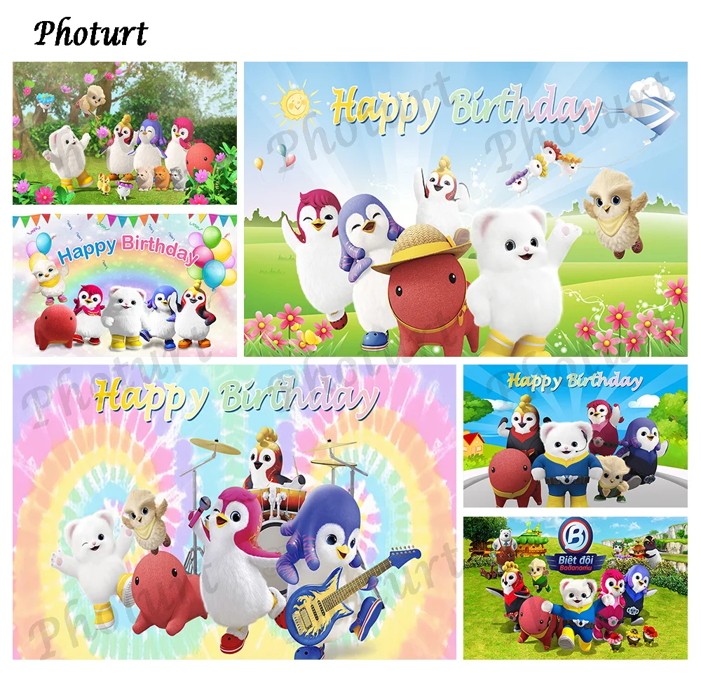 Фон для фотосъемки &quotРадужный пингвин&quot