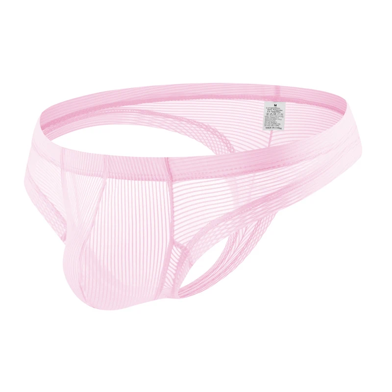 5PCS Men's Underwear Thong G-String Perspective Temptation Men's Sexy Big Thong Men's Erotic Tanga Bikini T-Back Low Waist