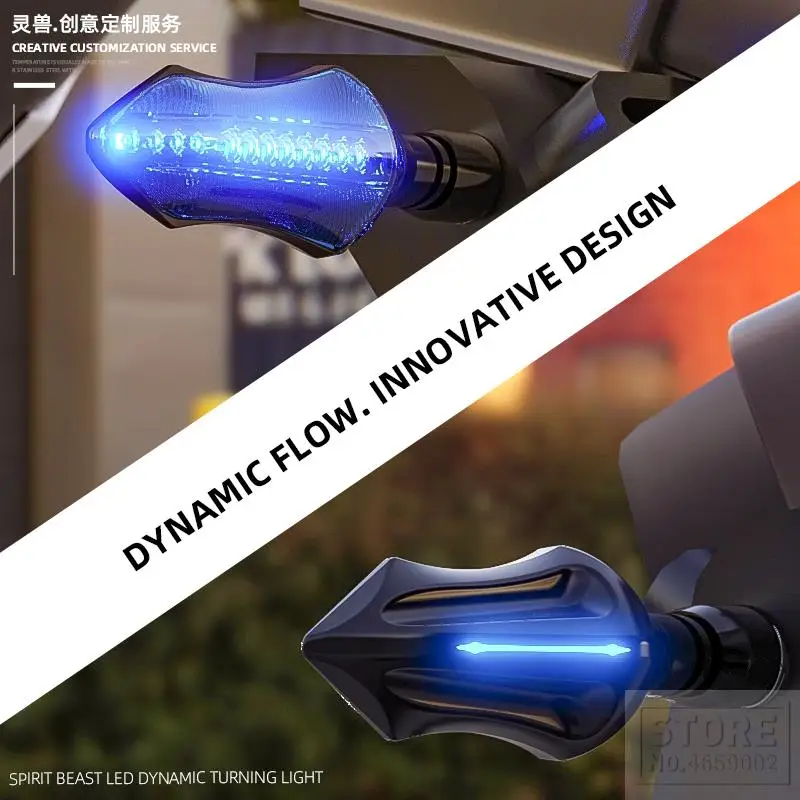 

Универсальные мотоциклетные поворотники 12 В, светодиодная лампа, сигнальный индикатор для Honda Kawasaki KTM BMW Aprilia Ducati