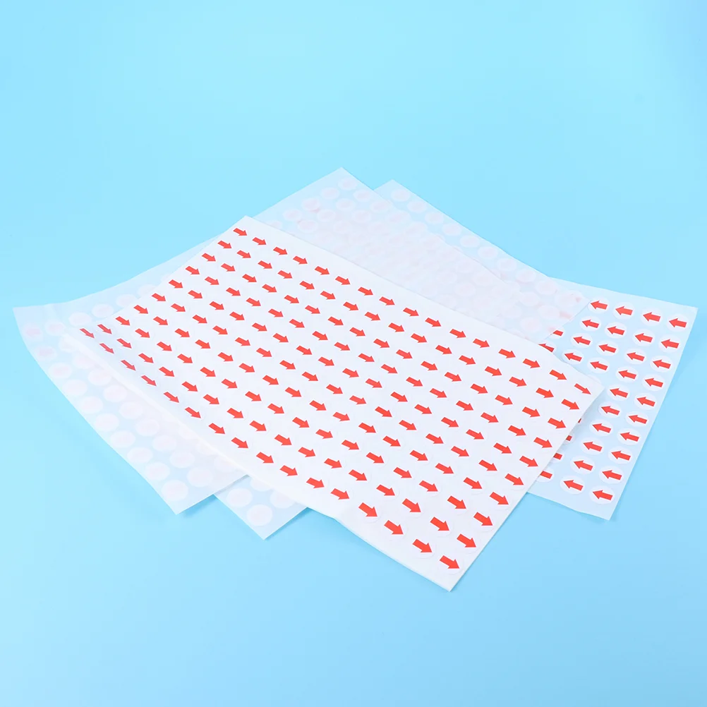 

6400 PCS Marking Stickers Red Tags Coding Products Decal Office Self Adhesive Paper Factory Defect Indicator Round Labels