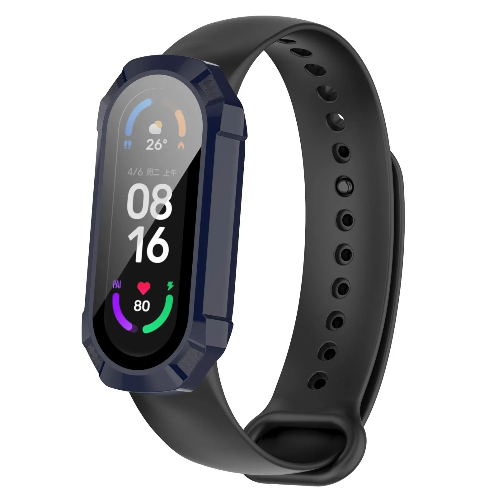

Подходит для Xiaomi Mi Band 7 защитный чехол из поликарбоната + закаленная пленка защитный чехол для часов детские наручные Ремешки
