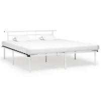 metal white bed frame 180x200 cm
