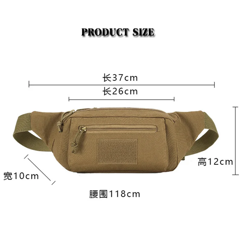 Sports Running Waist Bag Women Pocket Phone Bag Small Gym Bag Nature Hike Tactical Belt Bag Men Shoulder Purse Camping Equipment