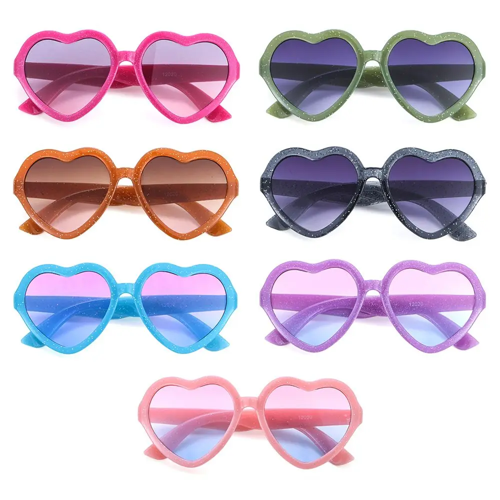 

Cute Heart-Shaped Crystal Sun Protection Toddler Sunglasses Kids Sunglasses Heart Sunglasses Glasses