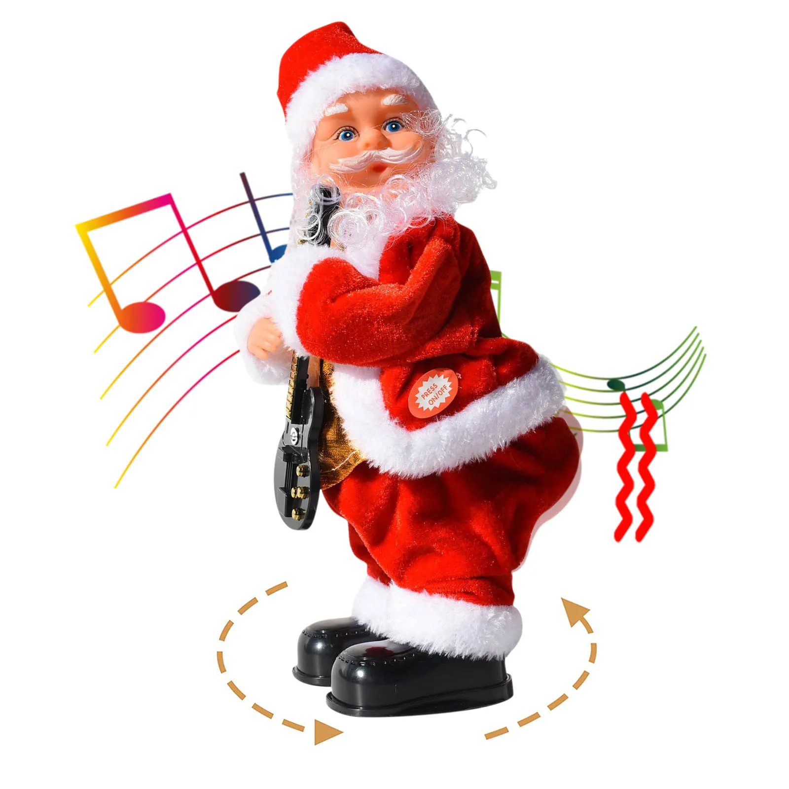 

Circuit Games for Kids 12 Giant Magnetic Pattern Music For Home Santa Doll Ornaments Christmas Electric Toys Funnys Doll