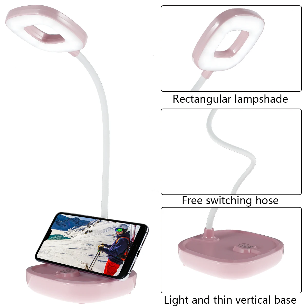 

LED Desk Lamp Foldable Dimmable Touch Table Lamp DC5V USB Powered table Light 6500K night light touch dimming portable lamp