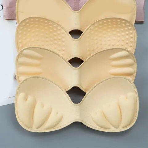 1Pair Inserts Chest Pad Soft Bra Enhancer Push Up Chest Padded Bikini Padded Colorful Body-fitted Foam Sponge Swimsuit Padding