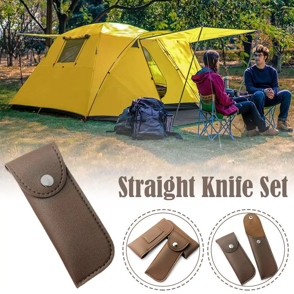 

Knife Sheath Durable Pu Leather Designed For Outdoor Use Of Small Straight Knives Camping Hiking Climbing Equipm S5v8