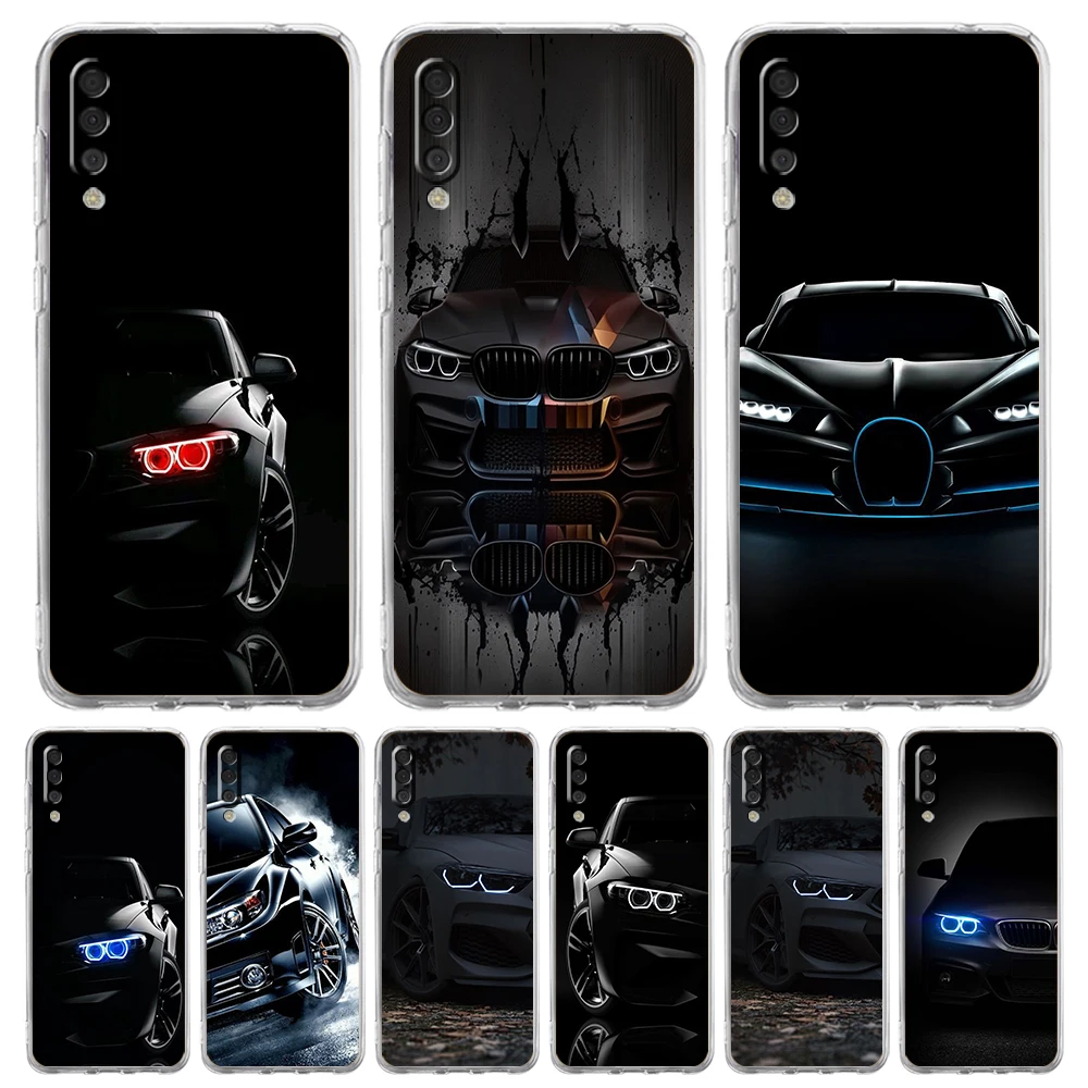 

Cool Sports Black Car Luxury Transparent Phone Case for Samsung Galaxy A12 A02 A03S A50 A70 A40 A10 A20 A30 Cover Silicone Shell
