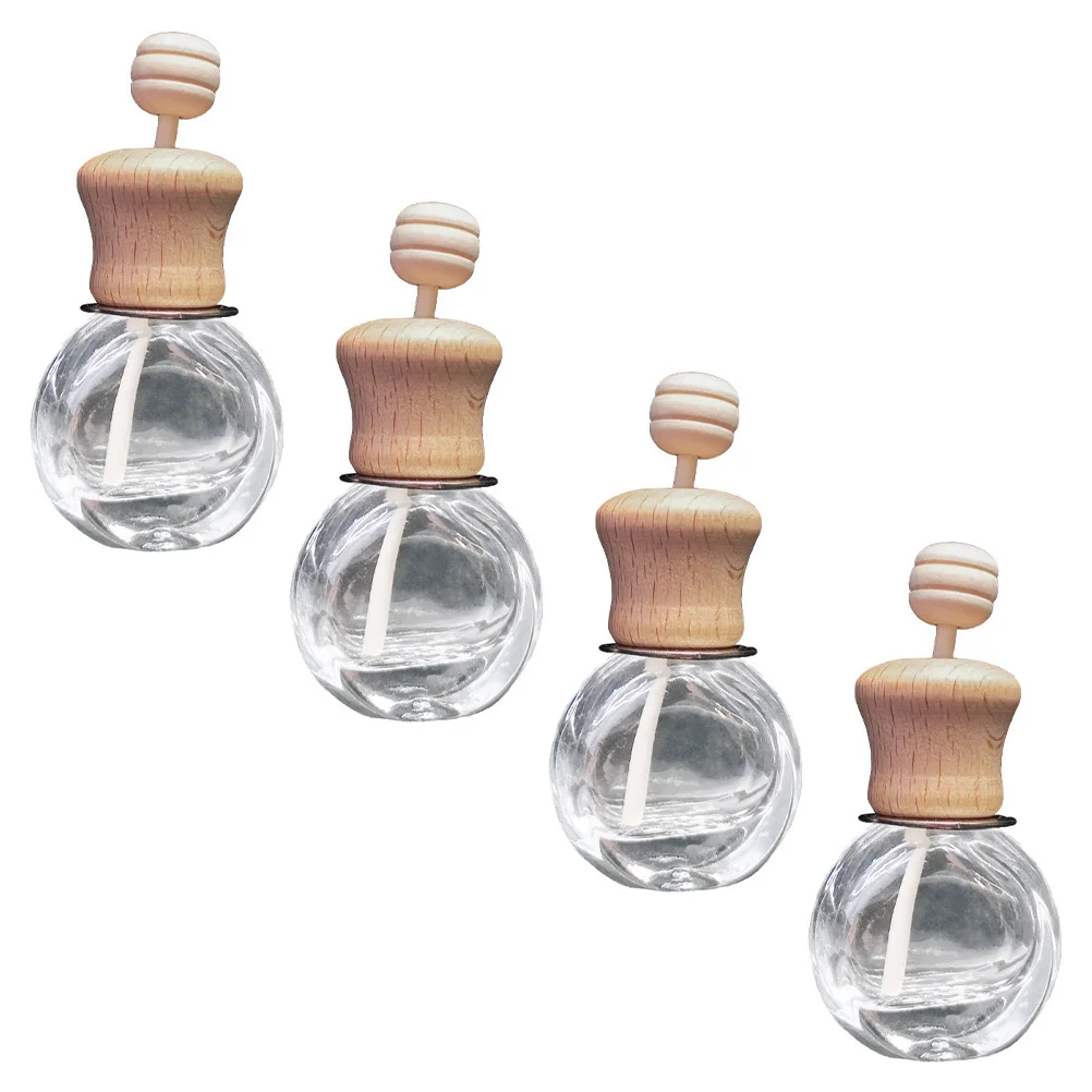 

4 Pcs Perfume Bottle Fragrance Diffusers Car Clips Interior Vehicle Vent Decor Wood Air Freshener Auto Fresheners