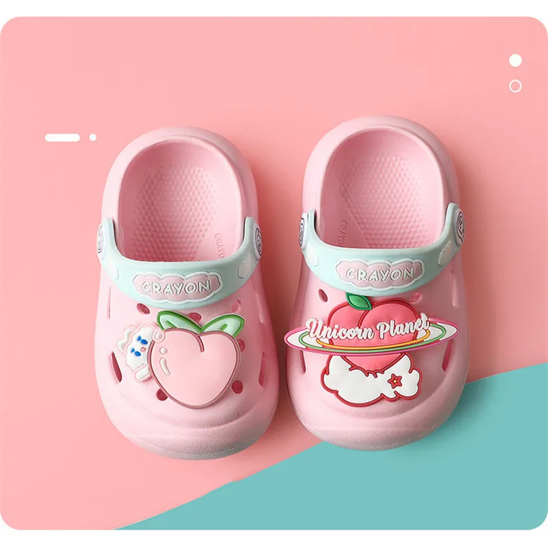 

2021 New 3-12T Children slippers Boys Girls Sandals Kids Shoes Casual Beach Shoes Outdoor Home Non-slip Fashion Flats Soft Sole
