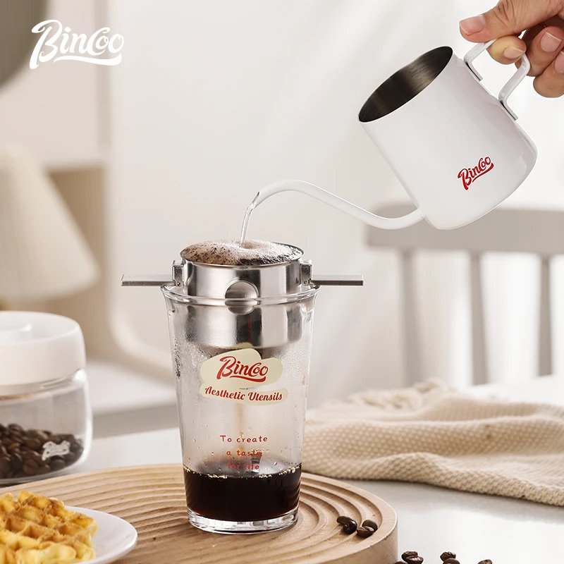 Фильтр Bincoo из нержавеющей стали фильтр для кофе чашка кофейника ручной работы