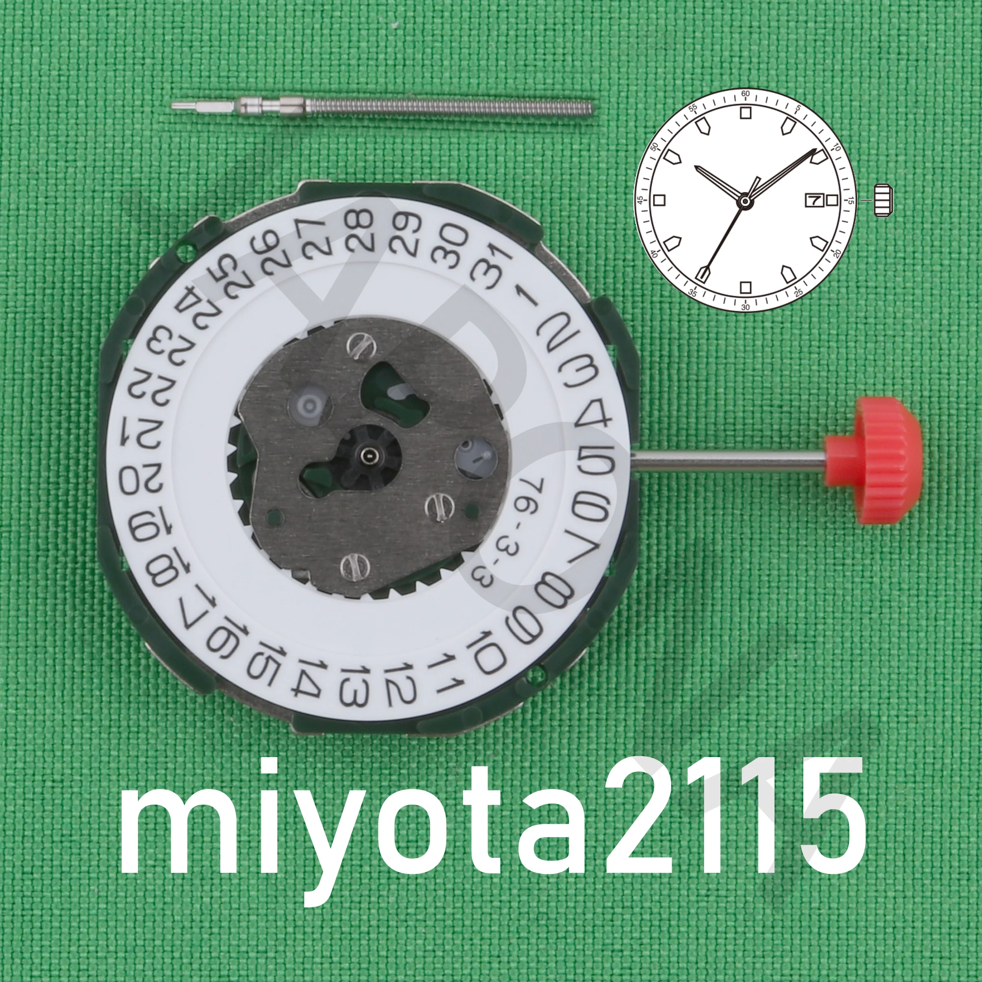 2115 movement Miyota 2115-3 quartz movement japan movement Standard movement with date display