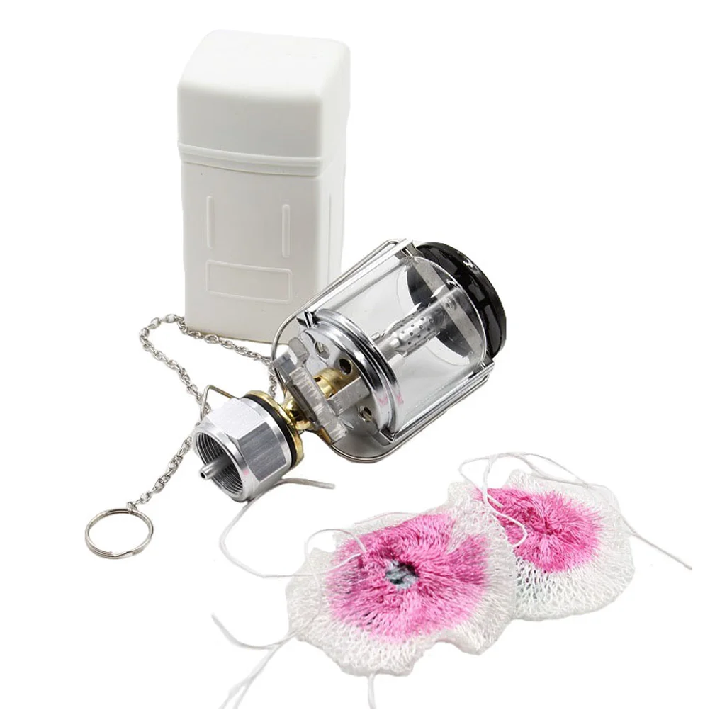 

1 Set Camping Lamp Gas Powered Light with Light Cover Box Camping Illumination Supply