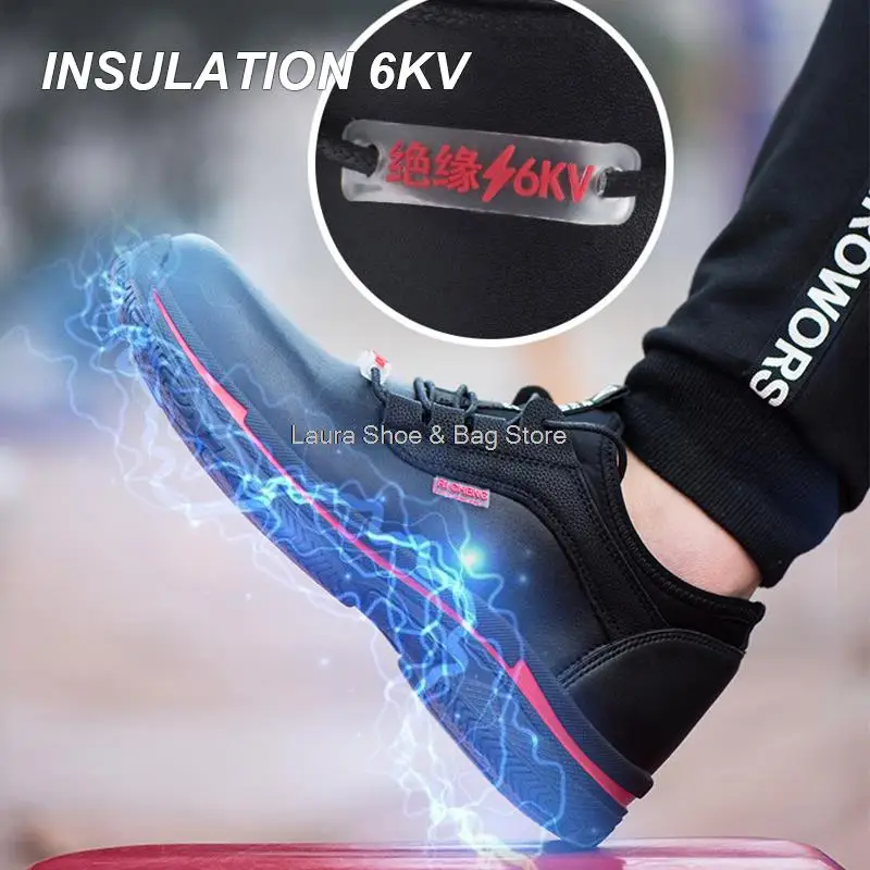 

Insulate 6kv Eletrician Safety Shoes Men Plastic Toe Sneaker Waterproof Work Safety Boots Man Protective Work Shoes Winter Boots