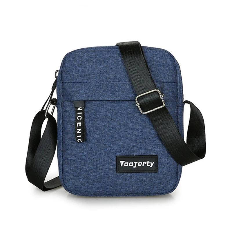 

Men's Canvas Shoulder Bags Classic Base Sports New Solid Color Messenger Casual Fashion Retro Black Blue Grey Zipper Bag