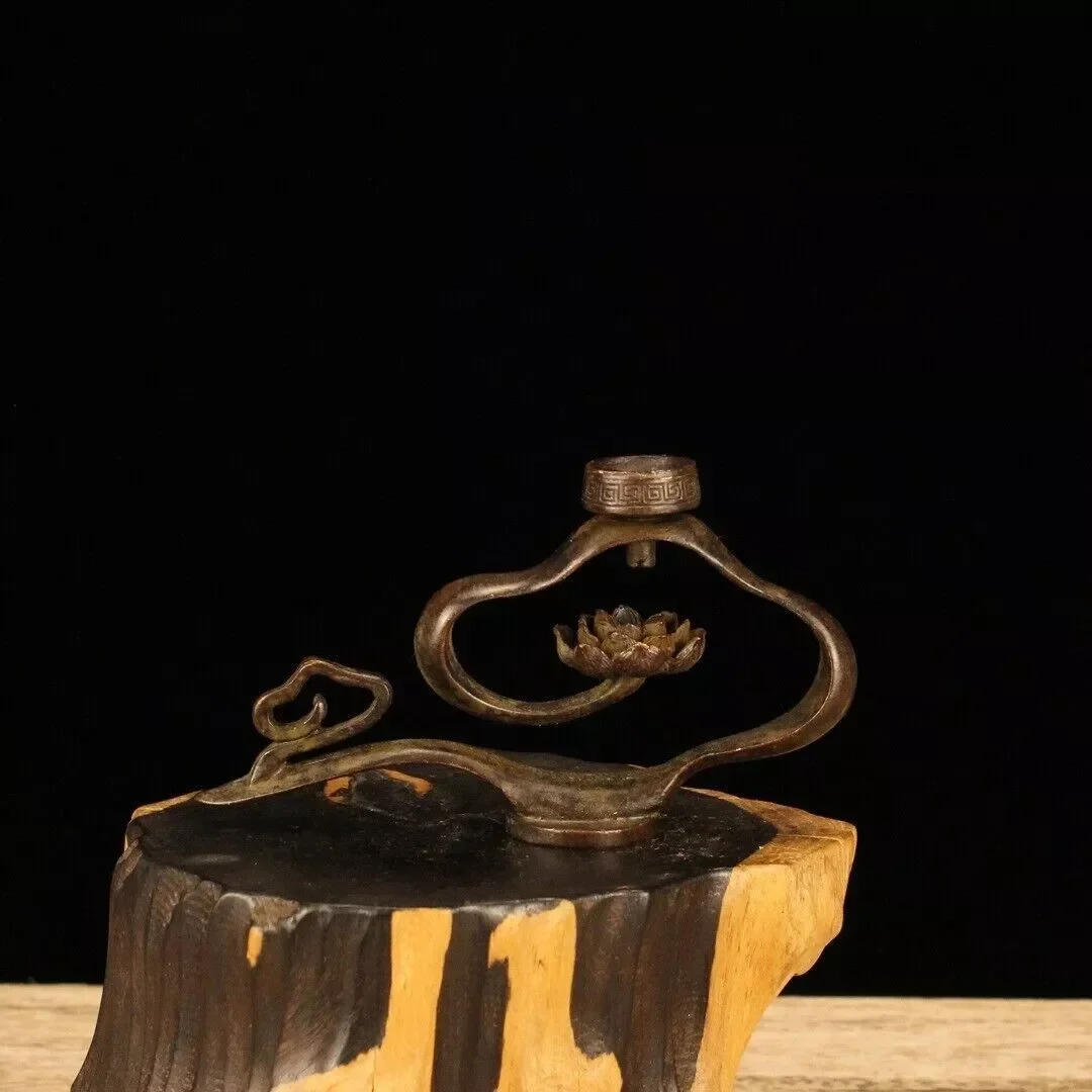 13 см китайская бронзовая курильница кастрюля старая латунная