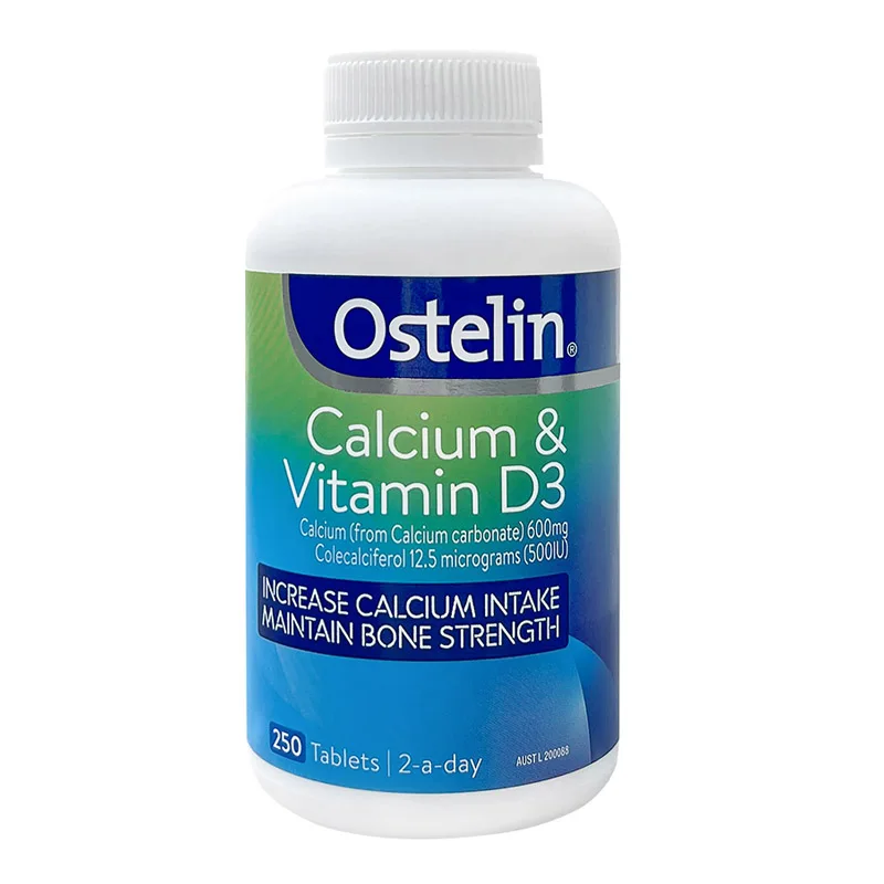 

Calcium & Vitamin D3 Increase Calcium Intake Maintain Bone Strength 250 Tablets