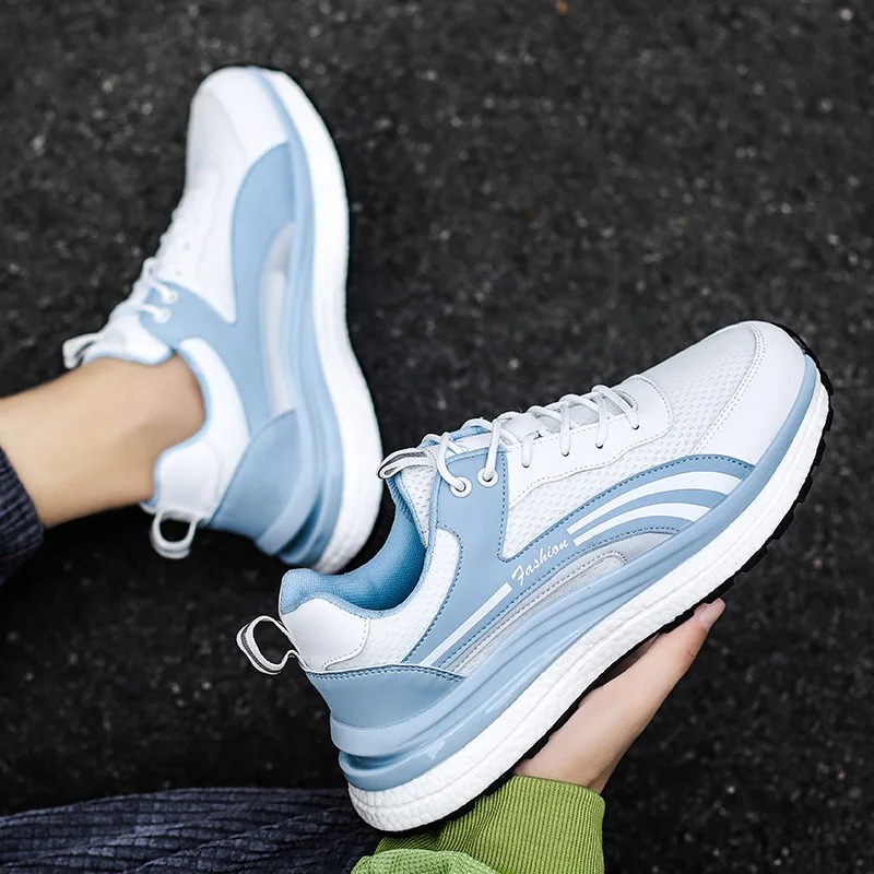 

Мужские высококачественные кроссовки для бега на дороге, синие, бежевые мужские профессиональные кроссовки для марафона и бега, Нескользящие кроссовки для бега