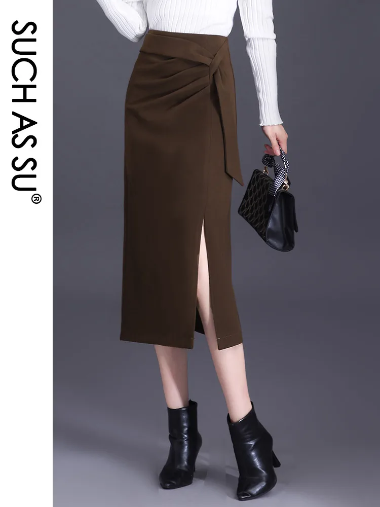 Женская шерстяная юбка с леопардовым принтом черная или коричневая