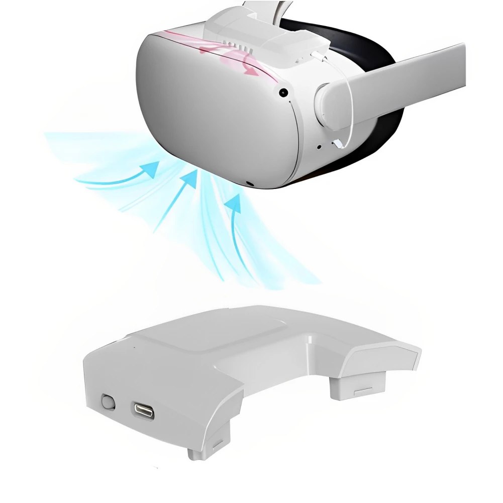 Регулируемый 3-скоростной вентилятор с циркуляцией воздуха для Oculus Quest 2