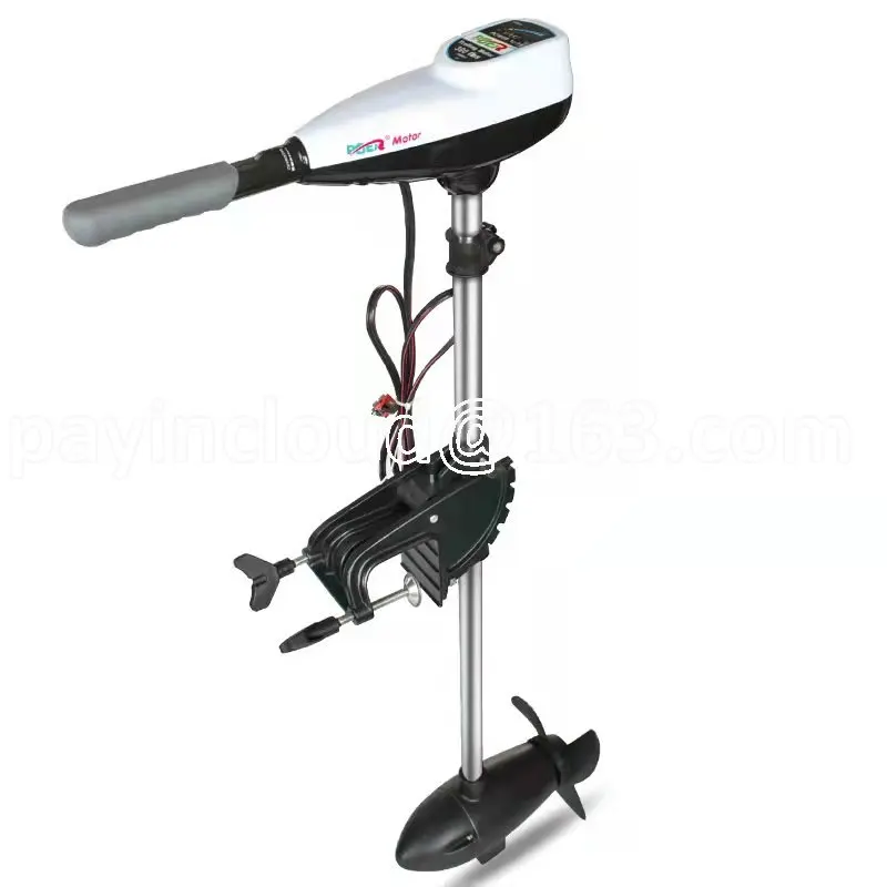 

Inflatable Boat Motor Hook, Electric Brushless Outboard Motor 48V160-300LBS Brushless Marine Electric Propulsion