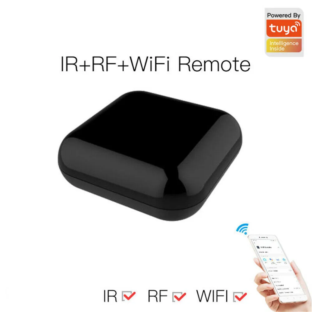 

WiFi RF+IR Remote Controller 433/315MHz RF Tuya/Smart Life App Voice Control Universal For iOS 8.0 Above & Android 4.0