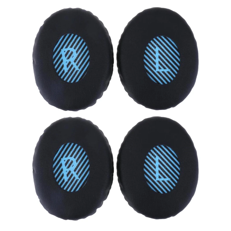 

4Pcs Replacement Ear Pads Earmuffs Cushions Earpad Covers For Bose Oe2 Oe2i Soundtrue Headphone Blue