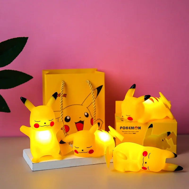 

Pokemon Toys Pikachu Night Light Glowing Toy Cute Pocket Monster Bedside Lamp Bedroom Living Room Ornament Birthday Present