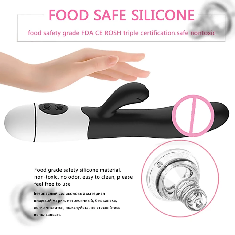 30 частоты Для женщин вибратор мягкий силиконовый зарядка через USB мастурбации