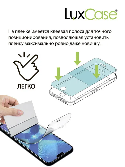 Защитная гидрогелевая пленка для Samsung Galaxy A30 / на экран и заднюю поверхность