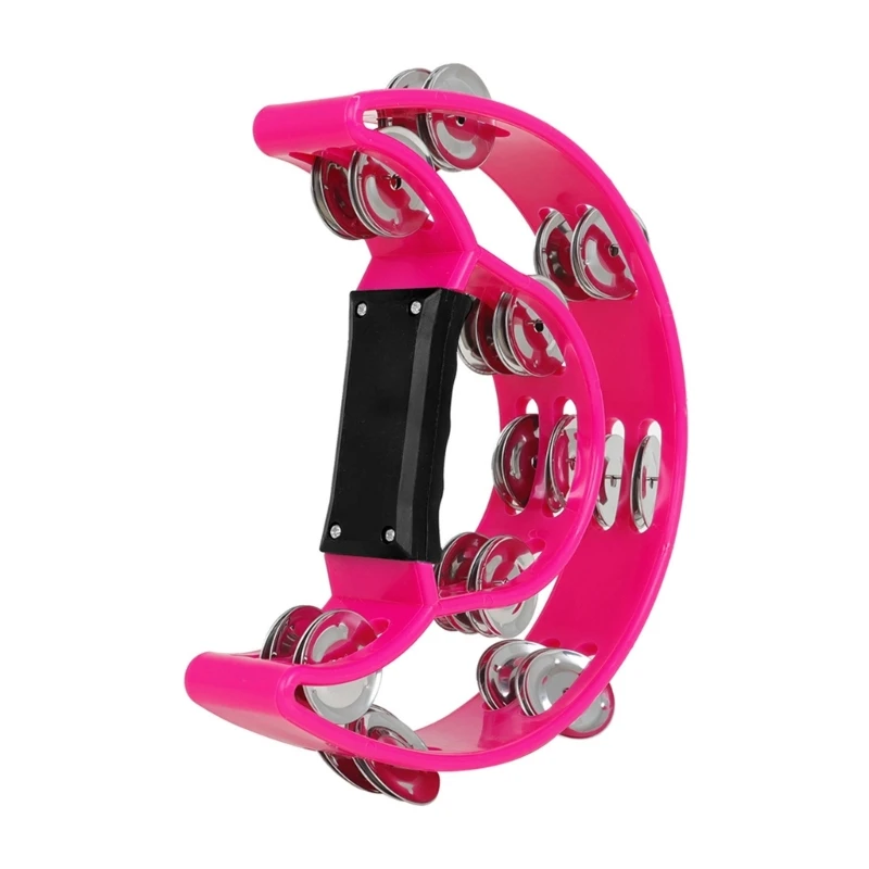 Двухрядный бубен для взрослых и детей ручной ударный с колокольчиками