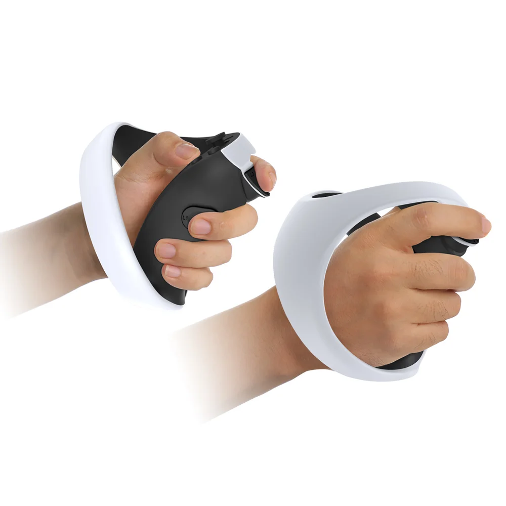 

​Game Controller Protector For PS 5 For PS VR2 VR 6pcs Silicone Protective Pad For Gamepad Grip And Keys Black