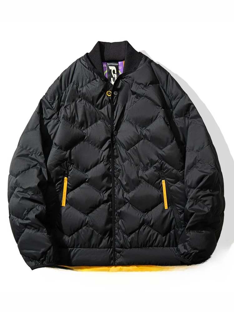 Осенне-зимний легкий пуховик для отдыха японская мода свободный пары-карго 90