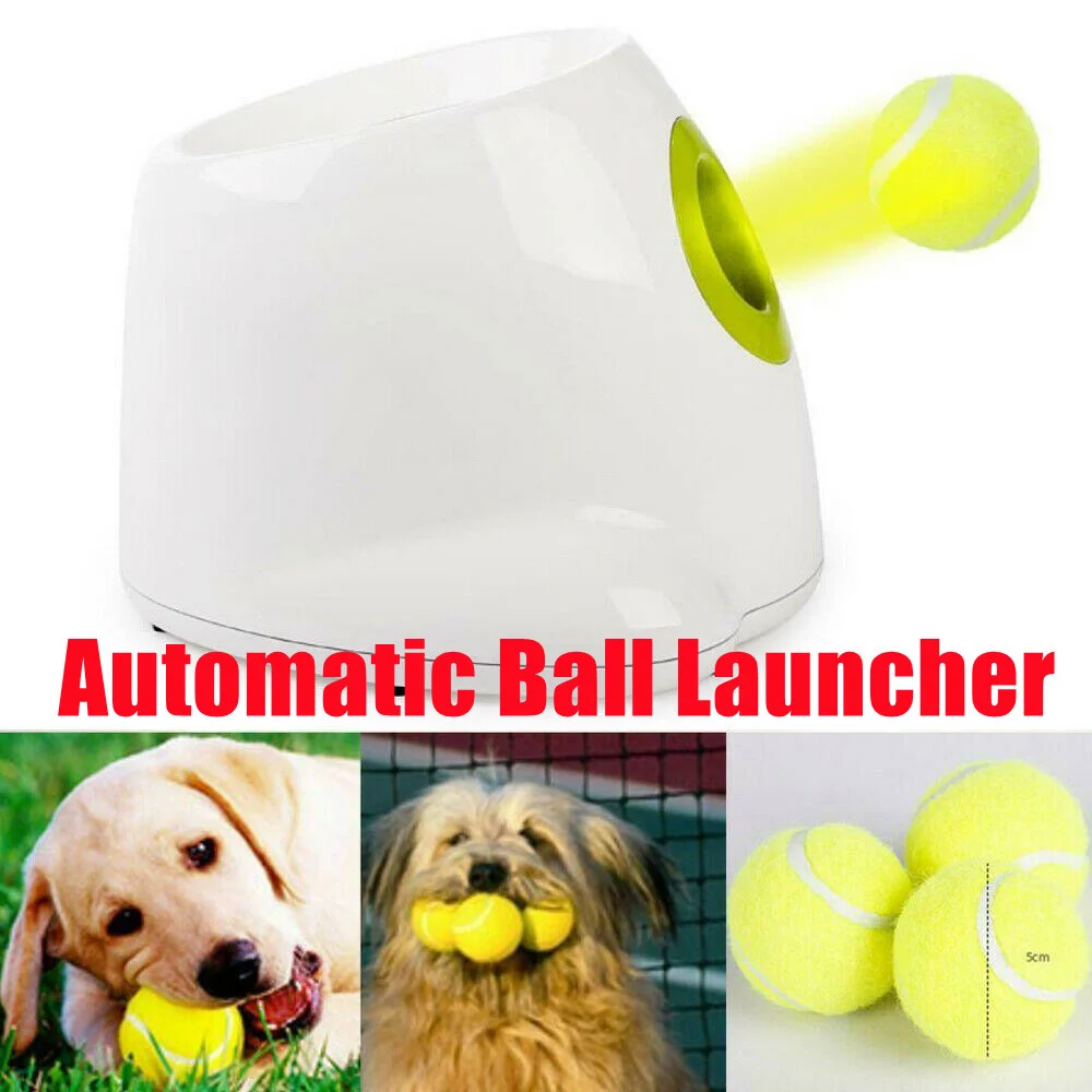 

Tennis Ball Launcher Catapult For Dogs Pet Toys Throwing Machine Automatic Tennis Ball Jumping Toys